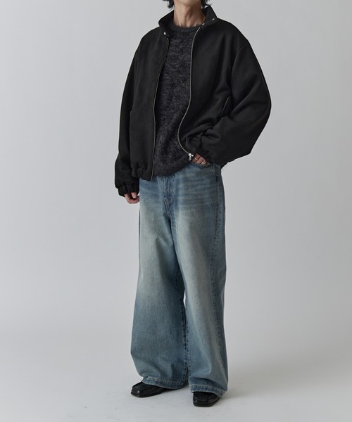 Lui's(ルイス)の「フェイクスウェード スイングトップブルゾン(ブルゾン・メンズ・ブラック/グレー・S/M)」の20枚目の写真