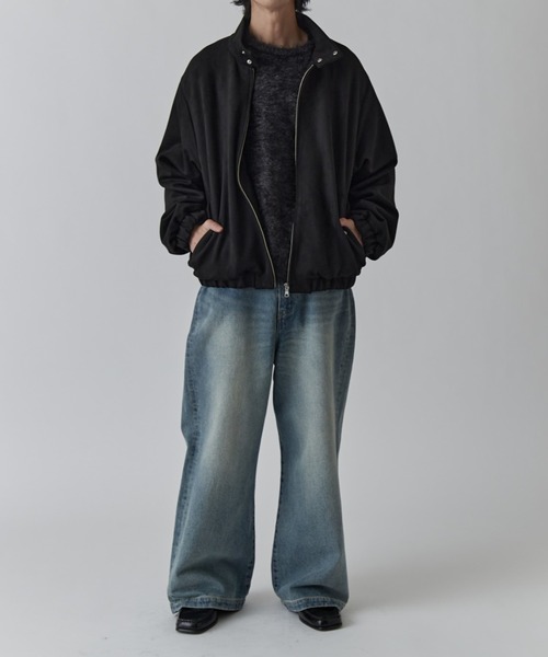 Lui's(ルイス)の「フェイクスウェード スイングトップブルゾン(ブルゾン・メンズ・ブラック/グレー・S/M)」の21枚目の写真