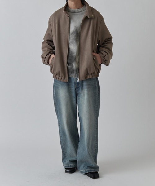 フェイクスウェード スイングトップブルゾン（ブルゾン）｜Lui's