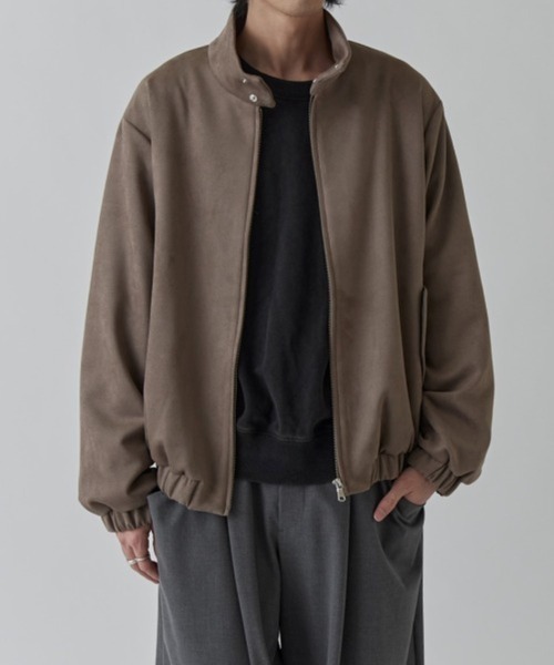 Lui's(ルイス)の「フェイクスウェード スイングトップブルゾン(ブルゾン・メンズ・ブラック/グレー・S/M)」の9枚目の写真