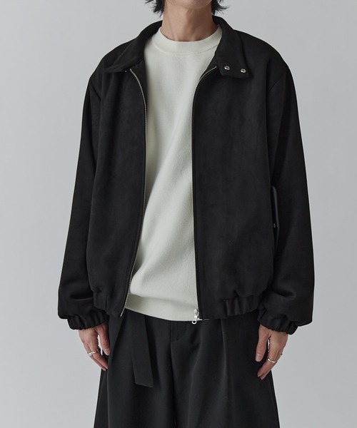 Lui's(ルイス)の「フェイクスウェード スイングトップブルゾン(ブルゾン・メンズ・ブラック/グレー・S/M)」の3枚目の写真