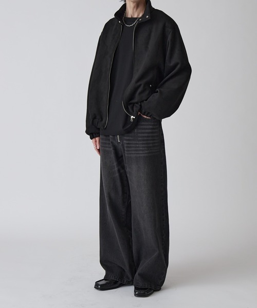 フェイクスウェード スイングトップブルゾン（ブルゾン）｜Lui's