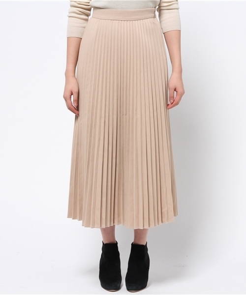 MOUSSY(マウジー)の「LONG PLEATS SK F(スカート・レディース・ライトベージュ/ブラック/ブラウン・1/2)」の4枚目の写真