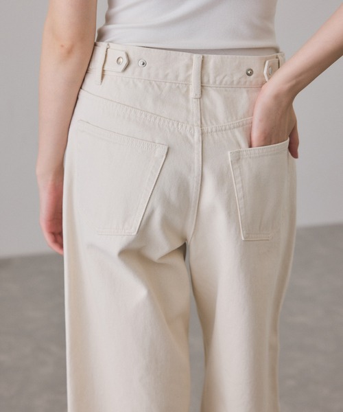 ADAM ET ROPE'（アダムエロペ）の「ルーズフィットアジャストデニム（デニムパンツ・レディース・キナリ/サックスブルー/ブルー系その他6/ネイビー/ブラック・38/36/34）」の10枚目の写真