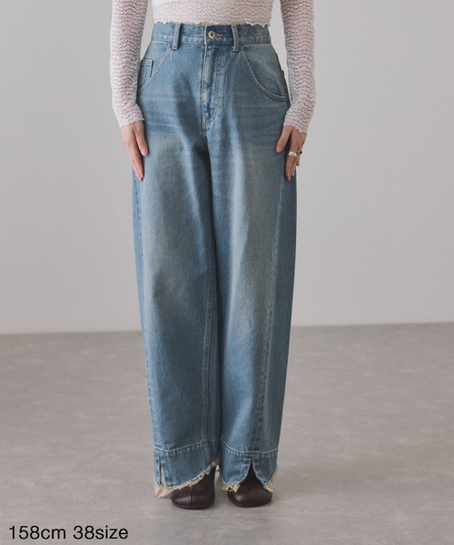 ルーズフィットアジャストデニム（デニムパンツ）｜ADAM ET ROPE