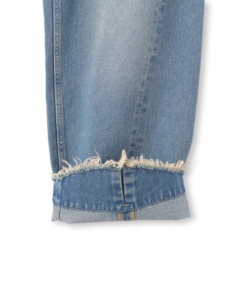 ADAM ET ROPE'（アダムエロペ）の「ルーズフィットアジャストデニム（デニムパンツ・レディース・キナリ/サックスブルー/ブルー系その他6/ネイビー/ブラック・38/36/34）」の21枚目の写真