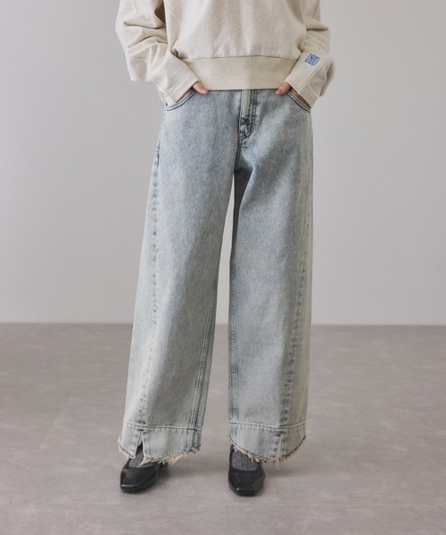 ルーズフィットアジャストデニム（デニムパンツ）｜ADAM ET ROPE
