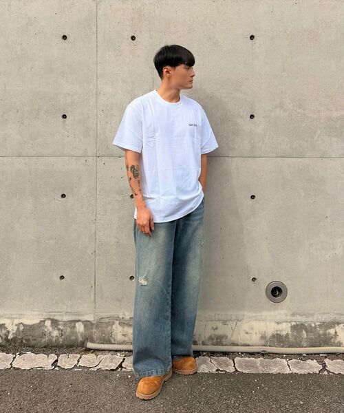 MONSTER REPUBLIC(モンスターリパブリック)の「ムーブメントフラワーミッドナイトブルーTシャツホワイト(Tシャツ/カットソー・レディース・その他・MEDIUM/SMALL/X-LARGE/LARGE)」の9枚目の写真