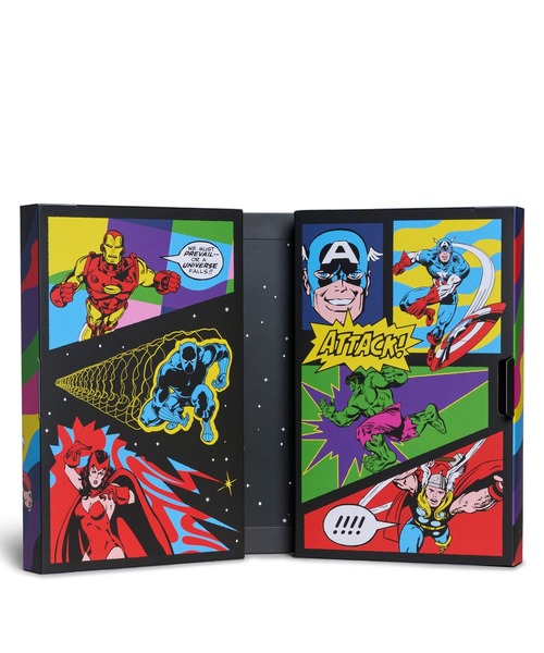 Happy Socks（ハッピーソックス）の「MARVEL Avengers 6-Pack Socks Gift Set / マーベル アベンジャーズ  6P セット（ソックス/靴下・メンズ・マルチ・41/36）」の2枚目の写真
