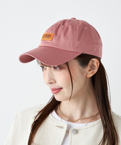 SHIPS Colors（シップス カラーズ）の「UNIVERSAL OVERALL:T/C ツイル キャップ（キャップ・メンズ・ピンク/ナチュラル/ネイビー/ブラック・ONE SIZE）」の4枚目の写真