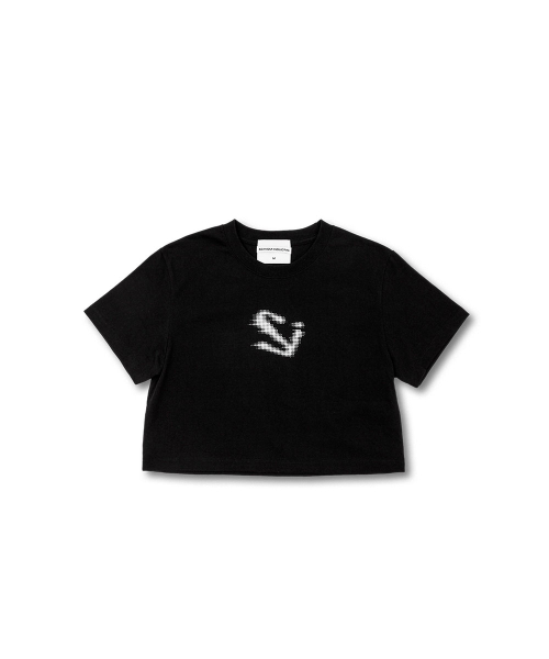 SCHISM INDUCING（スキズムインデューシング）の「LOGO CROPPED T-SHIRT, BLACK（Tシャツ/カットソー・レディース・その他・MEDIUM）」の13枚目の写真