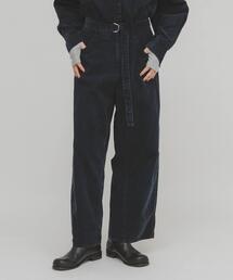 レディースのパンツ（ブルー・ネイビー/青色系・コーデュロイ