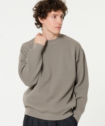 coca（coca）（コカ）の「ポリウーリー畦編みクルーネックニット（ニット/セーター）」