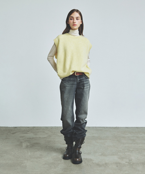 KNITTED(ニッティド)の「シェギドックウール100%ラウンドベストYELLOW(ベスト・メンズ・その他・MEDIUM/LARGE/X-LARGE)」の5枚目の写真