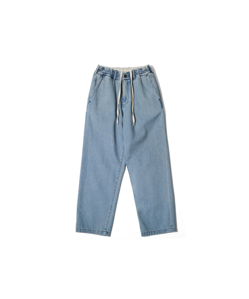 HORLISUN(ホーリーサン)の「Cove Drape Loose Denim Pants Light Blue(デニムパンツ・レディース・その他・SMALL/MEDIUM)」の1枚目の写真