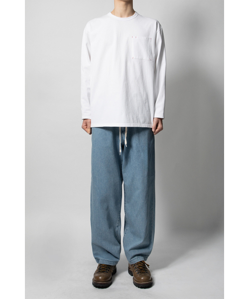 HORLISUN(ホーリーサン)の「Cove Drape Loose Denim Pants Light Blue(デニムパンツ・レディース・その他・SMALL/MEDIUM)」の2枚目の写真