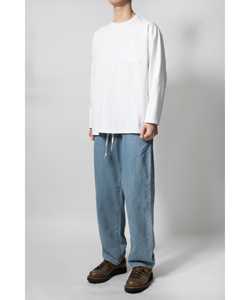 HORLISUN(ホーリーサン)の「Cove Drape Loose Denim Pants Light Blue(デニムパンツ・レディース・その他・SMALL/MEDIUM)」の4枚目の写真