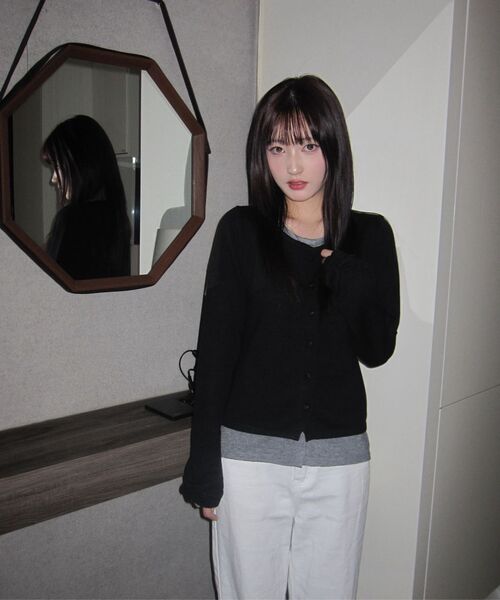MICANE(ミケーネ)の「プエラレイヤードニット(ニット/セーター・レディース・クリーム/ブラック・SMALL/MEDIUM/LARGE/X-LARGE)」の6枚目の写真
