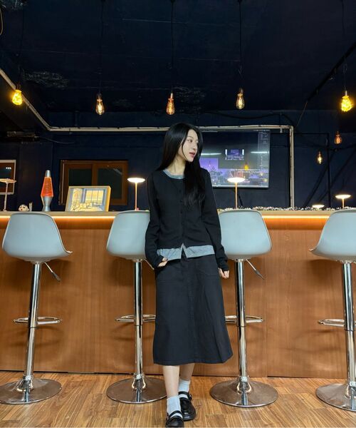 MICANE(ミケーネ)の「プエラレイヤードニット(ニット/セーター・レディース・クリーム/ブラック・SMALL/MEDIUM/LARGE/X-LARGE)」の3枚目の写真