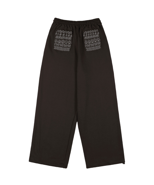 kaifai（カイファイ）の「グリフ スウェットパンツ (ブラウン) K25ZC179（スウェットパンツ・レディース・その他・LARGE/MEDIUM）」の2枚目の写真