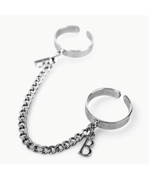 BASSCLEF（ベースクレフ）の「男性リングサージカルスチールチェーンリング B CLEF NO.2 RNG（リング）」