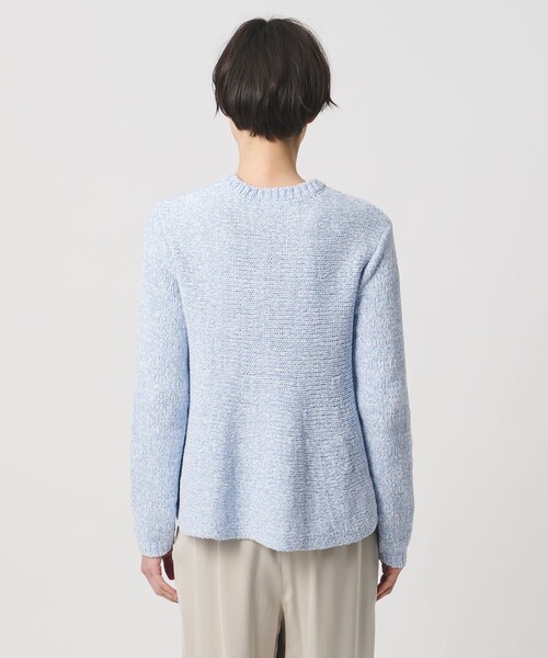 セール】ミックスカラー ペプラム ニット ‐ウォッシャブル‐（ニット