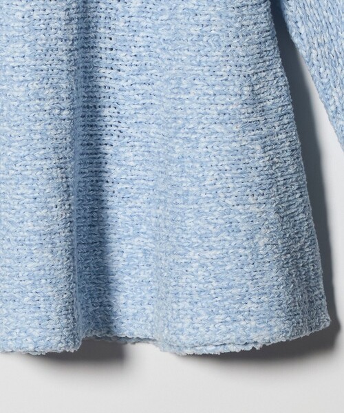 UNITED ARROWS（ユナイテッドアローズ）の「ミックスカラー ペプラム ニット ‐ウォッシャブル‐（ニット/セーター・レディース・ブラック/ライトブルー・FREE）」の16枚目の写真
