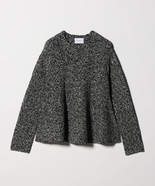 UNITED ARROWS（ユナイテッドアローズ）の「ミックスカラー ペプラム ニット ‐ウォッシャブル‐（ニット/セーター・レディース・ブラック/ライトブルー・FREE）」の18枚目の写真