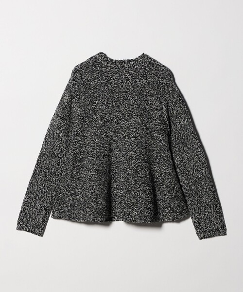 セール】ミックスカラー ペプラム ニット ‐ウォッシャブル‐（ニット