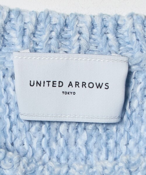 UNITED ARROWS（ユナイテッドアローズ）の「ミックスカラー ペプラム ニット ‐ウォッシャブル‐（ニット/セーター・レディース・ブラック/ライトブルー・FREE）」の22枚目の写真