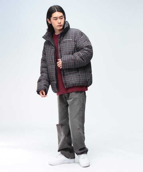 mihns closet（ミンズクローゼット）の「mihns closet (ミンズクローゼット) ボリューム薄中綿ジャケット 高密度 75Dストレッチ フルジップ ブルゾン 7452487B（ダウンジャケット/コート・メンズ・ホワイト/ブラック/A/B・M/LL/L）」の7枚目の写真