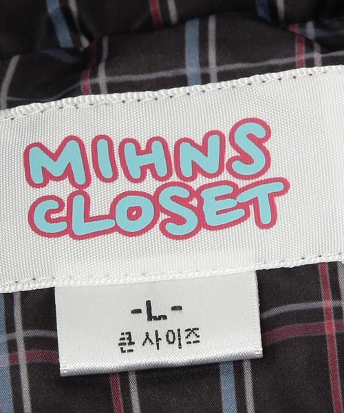 mihns closet（ミンズクローゼット）の「mihns closet (ミンズクローゼット) ボリューム薄中綿ジャケット 高密度 75Dストレッチ フルジップ ブルゾン 7452487B（ダウンジャケット/コート・メンズ・ホワイト/ブラック/A/B・M/LL/L）」の16枚目の写真