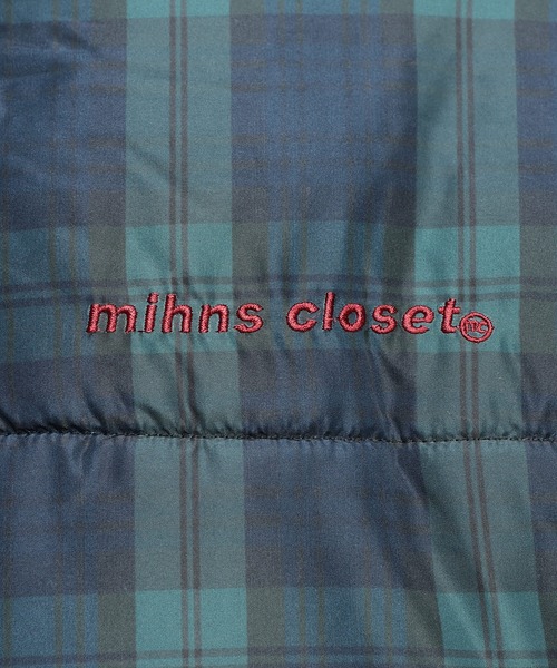 mihns closet（ミンズクローゼット）の「mihns closet (ミンズクローゼット) ボリューム薄中綿ジャケット 高密度 75Dストレッチ フルジップ ブルゾン 7452487B（ダウンジャケット/コート・メンズ・ホワイト/ブラック/A/B・M/LL/L）」の21枚目の写真