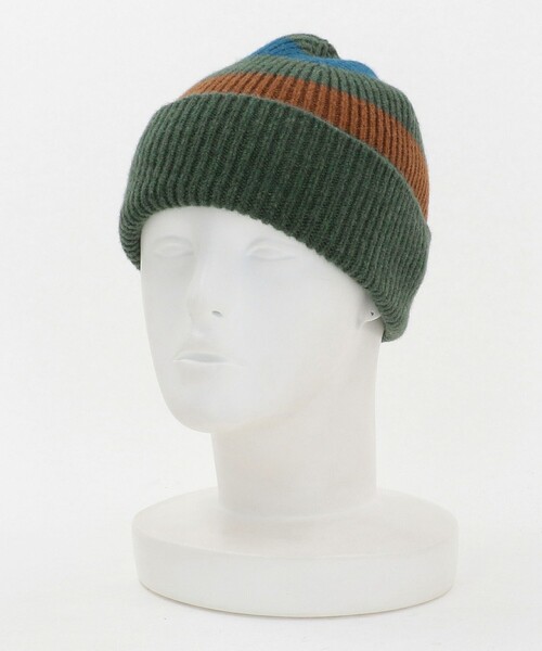 セール】＜ROBERT MACKIE＞ボーダー ニットキャップ（ニットキャップ