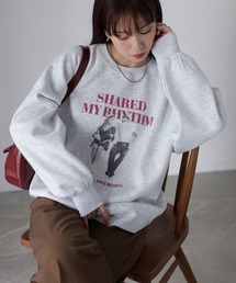 Riberry | 裏起毛フォトプリントスウェットトレーナー(スウェット)