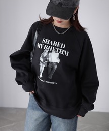 Riberry | 裏起毛フォトプリントスウェットトレーナー(スウェット)