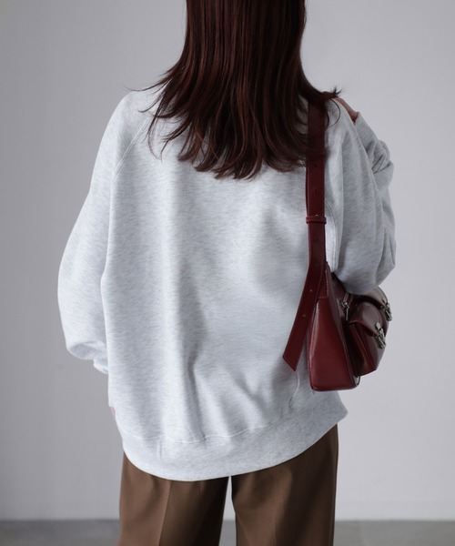 Riberry（リベリー）の「裏起毛フォトプリントスウェットトレーナー（スウェット・レディース・チャコールグレー/オートミール/ピンク・FREE）」の22枚目の写真