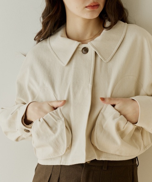 balloon short denim jacket/バルーンショートデニムジャケット
