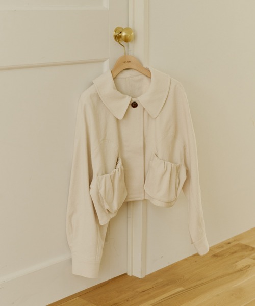 OLUN バルーンショートデニムジャケット balloon short denim jacket/バルーンショートデニムジャケット