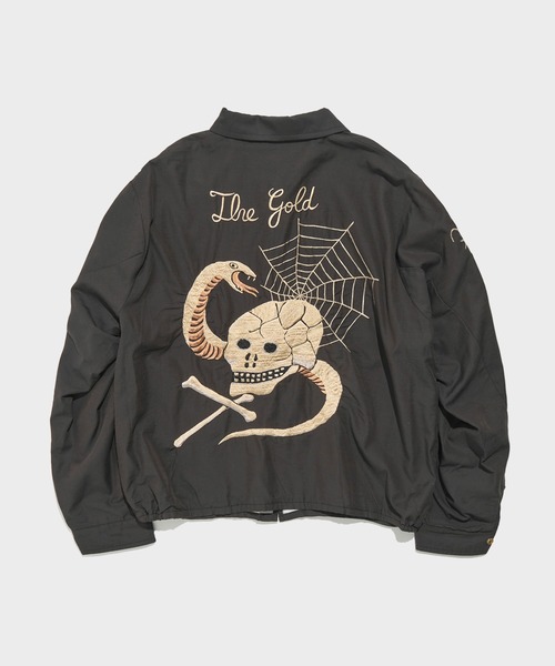 GOLD(ゴールド)の「【gold/ゴールド】SKULL JACKET AGED MODEL(ブルゾン・メンズ・ブラック・L/S/M/XL)」の2枚目の写真