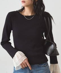 専用⭐︎ ラウンジドレス　スウェットライクニット　ブラック Loungedress（ラウンジドレス） トレーナー スウェット ポンチプル