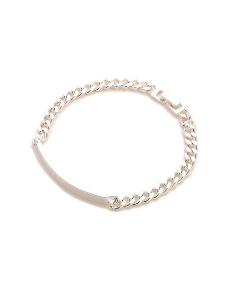 AVIREX（アヴィレックス）の「《AVIREX by J.H.M CO.,LTD.》ID BRACELET NARROW / アイディ ブレスレット ナロー / アヴィレックス / JAM HOME MADE / ジャムホームメイド（ブレスレット・メンズ・シルバー・SMALL/MEDIUM/LARGE）」の3枚目の写真