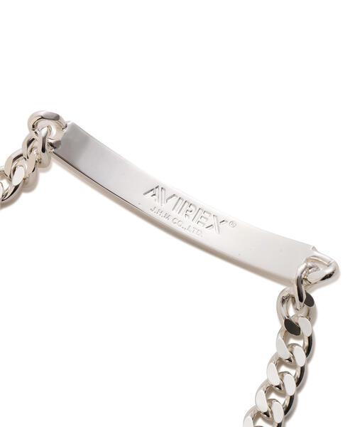 AVIREX（アヴィレックス）の「《AVIREX by J.H.M CO.,LTD.》ID BRACELET NARROW / アイディ ブレスレット ナロー / アヴィレックス / JAM HOME MADE / ジャムホームメイド（ブレスレット・メンズ・シルバー・SMALL/MEDIUM/LARGE）」の5枚目の写真