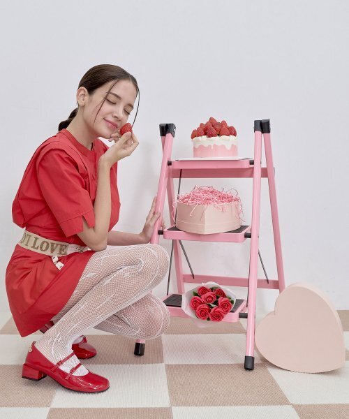 SHOEHI(シューハイ)の「ジェインツーストラップメリージェーン H3023(3Colors)(バレエシューズ・レディース・レッド/アイボリー/ブラック・22.5cm/23cm/23.5cm/24cm/24.5cm/25cm)」の11枚目の写真
