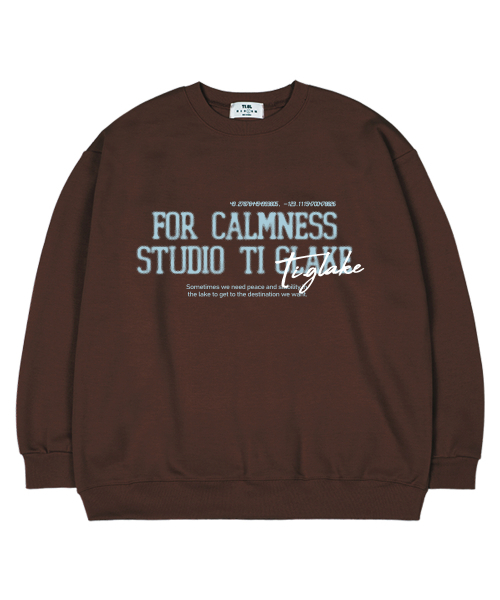 TI.GLAKE(ティーグレイク)の「カムニススタジオ オーバーサイズ スウェットシャツ ブラウン(スウェット・レディース・その他・MEDIUM/LARGE/X-LARGE/XX-LARGE)」の1枚目の写真