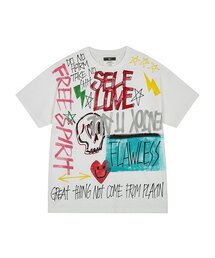 THE MADNESS（ザ マッドネス）の「HAND WORK SELF LOVE T-SHIRTS_WH（Tシャツ/カットソー）」