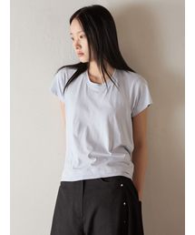Basic Flat Circle T-Shirt_Light Blue