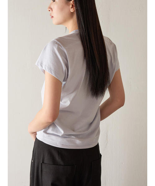 PEEP（ピープ）の「Basic Flat Circle T-Shirt_Light Blue（Tシャツ/カットソー・レディース・スカイブルー・FREE）」の2枚目の写真