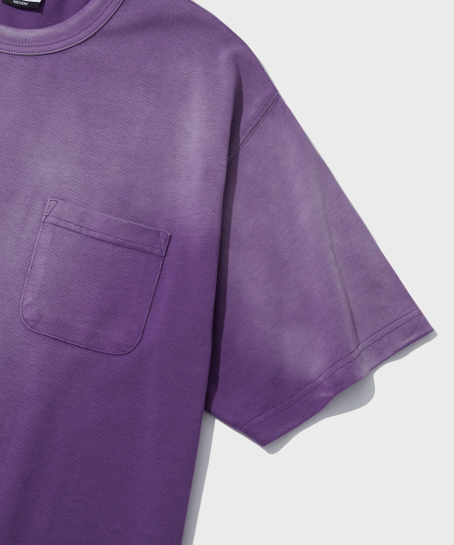OUTSTANDING（アウトスタンディング）の「FADE WASHING POCKET TEE_PURPLE（Tシャツ/カットソー・レディース・その他・MEDIUM/SMALL/LARGE）」の5枚目の写真