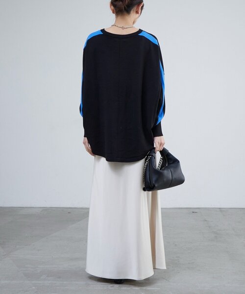 Lui's(ルイス)の「サイドラインヘムカーブトップス(Tシャツ/カットソー・レディース・アイボリー/ブラック・FREE)」の20枚目の写真